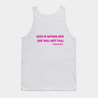 God Is Within Her She Will Not Fall Tank Top